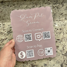Load image into Gallery viewer, QR code acrylic sign