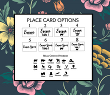 Load image into Gallery viewer, Wedding Place cards