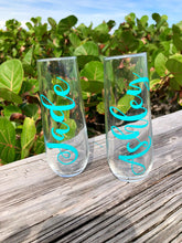 Load image into Gallery viewer, Stemless Champagne Flutes,Bridal, Personalized Champagne Flute, Personalized Champagne Glasses, Champagne Flutes Wedding, Champagne Glasses