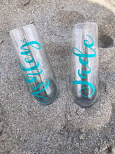 Load image into Gallery viewer, Stemless Champagne Flutes,Bridal, Personalized Champagne Flute, Personalized Champagne Glasses, Champagne Flutes Wedding, Champagne Glasses