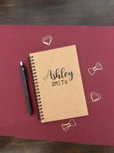 Load image into Gallery viewer, Personalized Notebook, 5 x 7 Journal, Journal for Women, Notebook, Gift, Bullet Journal, Best Friend Gift, Teacher Notebook , Custom