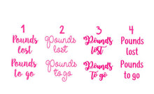 Load image into Gallery viewer, Weight loss jars-pounds lost Decals-Weight loss Tracker-Decals-Pounds to lose-Weight loss jars-Motivation-Weight loss motivation-loose weigh