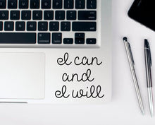 Load image into Gallery viewer, laptop decal-motivation decal-cat decals-you can do it decal-laptop sticker-macbook sticker-iphone decal-car stickers-vinyl decal