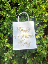 Load image into Gallery viewer, Happy Mother's Day Gift Bag, Mother's Day Brunch Favor Bag, Gift For Mom From Daughter, First Mother's Day Gift Idea, Hand Lettered Gift Bag