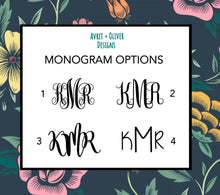 Load image into Gallery viewer, Sunflower Monogram Decal, Custom Sunflower Monogram Sticker, Initials sticker, Yeti Monogram, Macbook monogram, Car monogram, Custom monogra