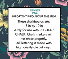 Load image into Gallery viewer, Please Don't Knock Or Ring Doorbell | No Need To Get The Dogs Involved | Doorbell Hanger | Custom Lettering | Chalkboard | Chalkboard door