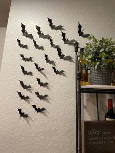 Card stock bat wall decor