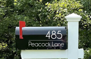 Mailbox Decal, Mailbox Sticker, Custom, Mailbox Number, Street Name, Mailbox Decals, Sticker, Decal, Mailbox, Personalized, Mailbox (Copy)
