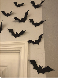 Card stock bat wall decor