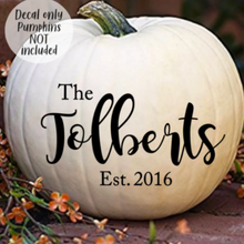 Load image into Gallery viewer, Personalized pumpkin decal