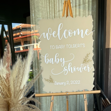 Load image into Gallery viewer, Baby Shower Acrylic Sign