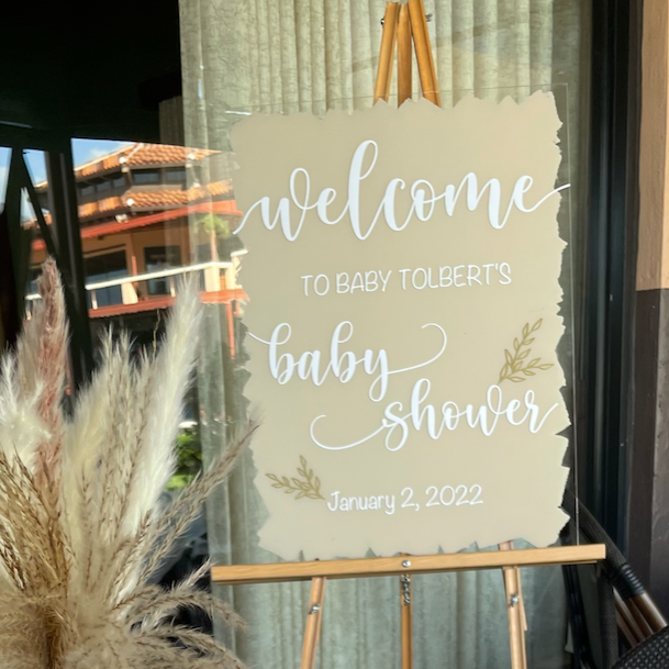 Baby Shower Acrylic Sign