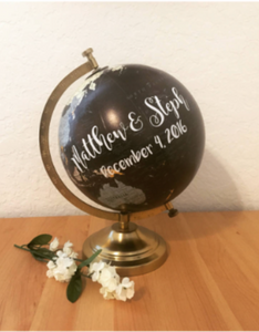 Custom Wedding Globe