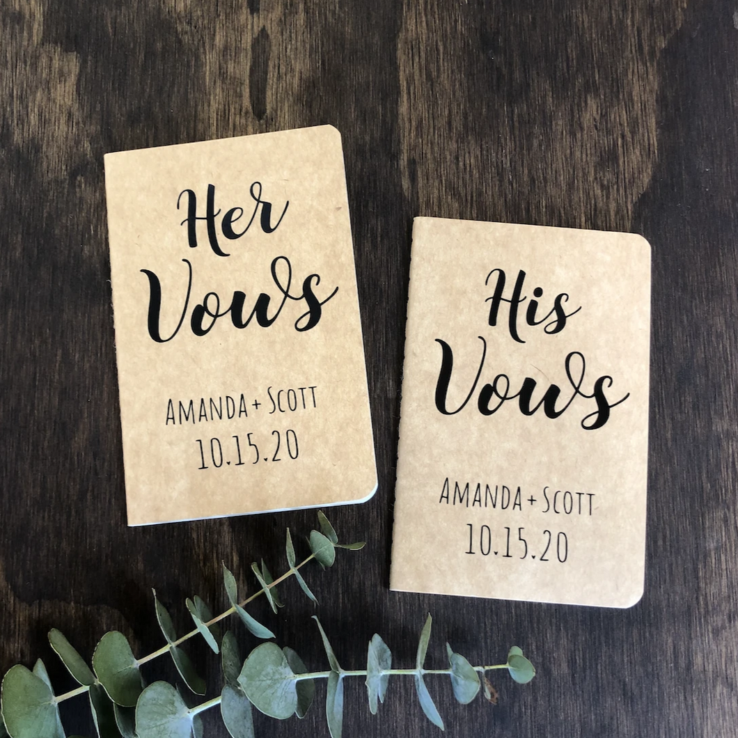Custom Vow Booklets