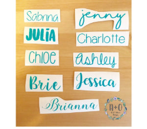 Name Decal | Personalized Name Decal | Any Word Sticker | Custom Decal | Yeti Cup Decal | Car Decal | Vinyl Decal | Name Vinyl Decal