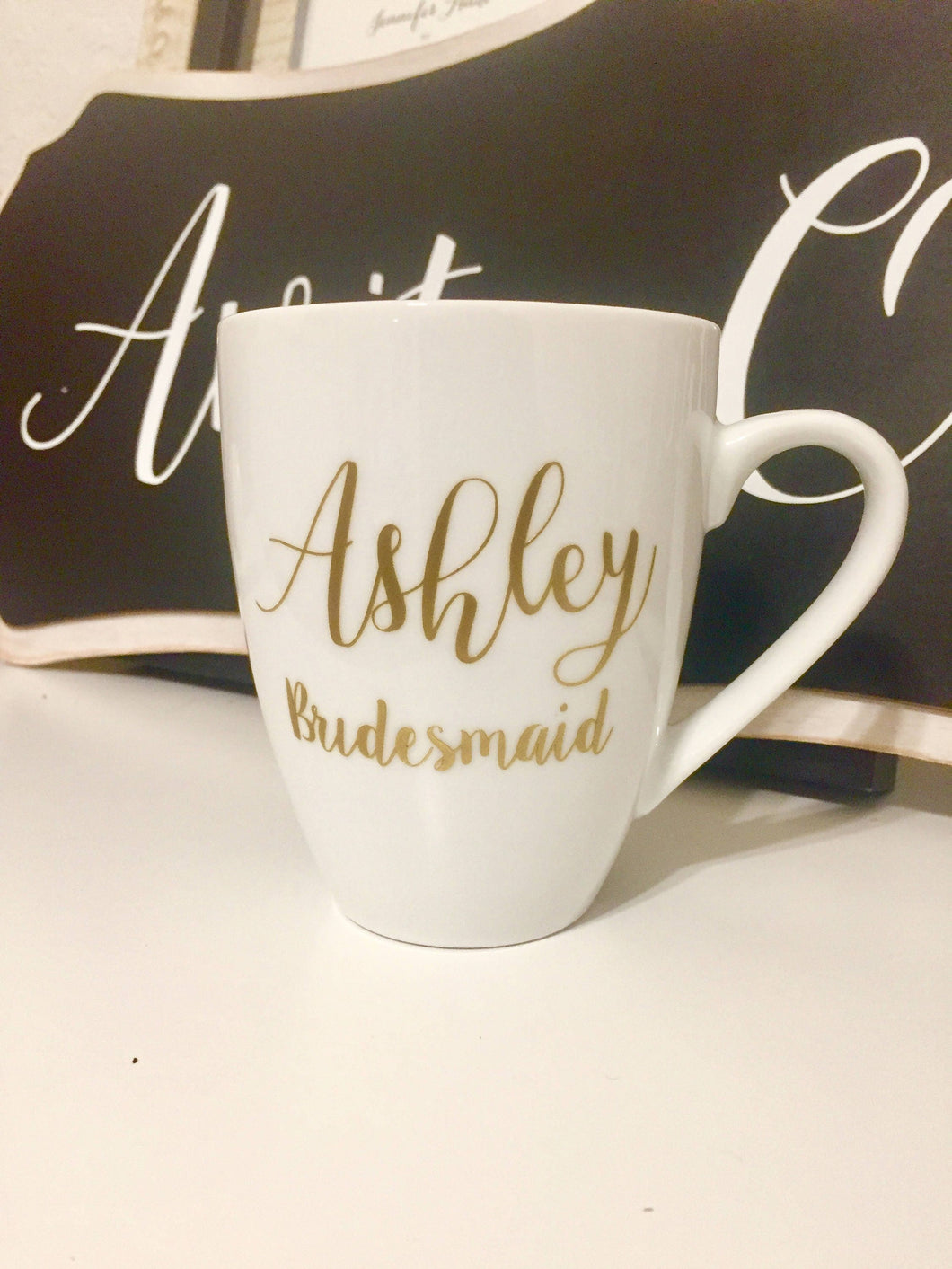 Clear glass mugs- personalized bridesmaid mugs- bridesmaid proposal - custom mug- bridesmaid gifts- gift for maid of honor proposal box gift