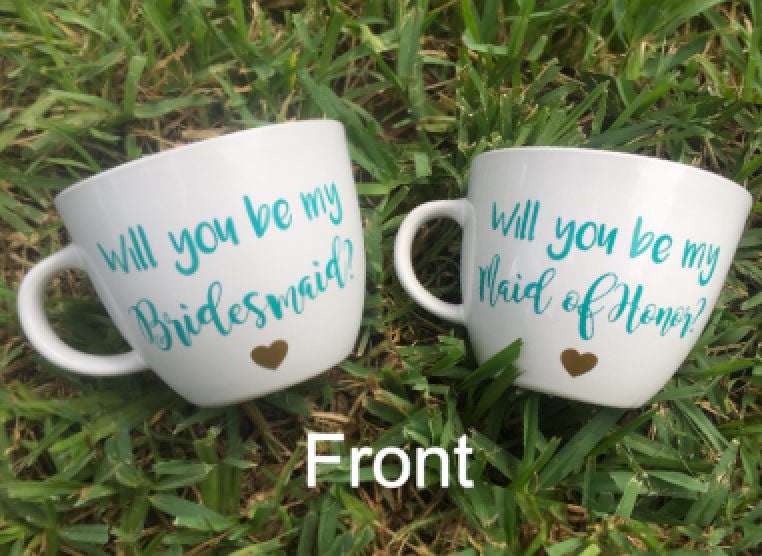 I Can't Marry My Mister Without My Sister Will You Be My Bridesmaid?, Bridesmaid Proposal, Bridal Mug, Personalized Bridal Mug, Bridal Cup