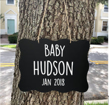 Load image into Gallery viewer, Pregnancy Announcement, Chalkboard Pregnancy Announcement Sign,Baby Announcement Sign,Custom baby announcement sign,Were Expecting