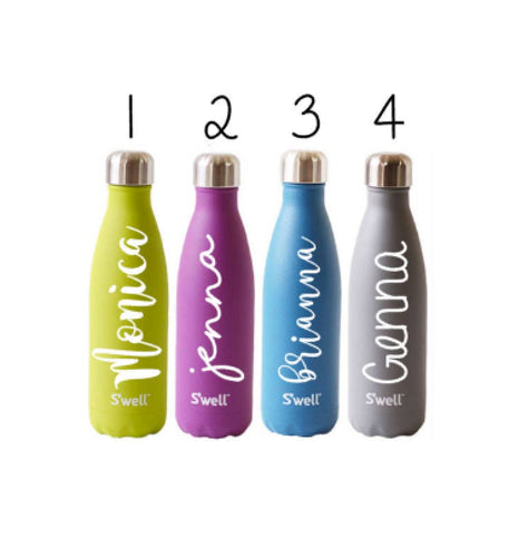 Custom bottle monogram, custom bottle decal, bottle decal, water bottle decal, custom water bottle, water bottle sticker, bottle sticker