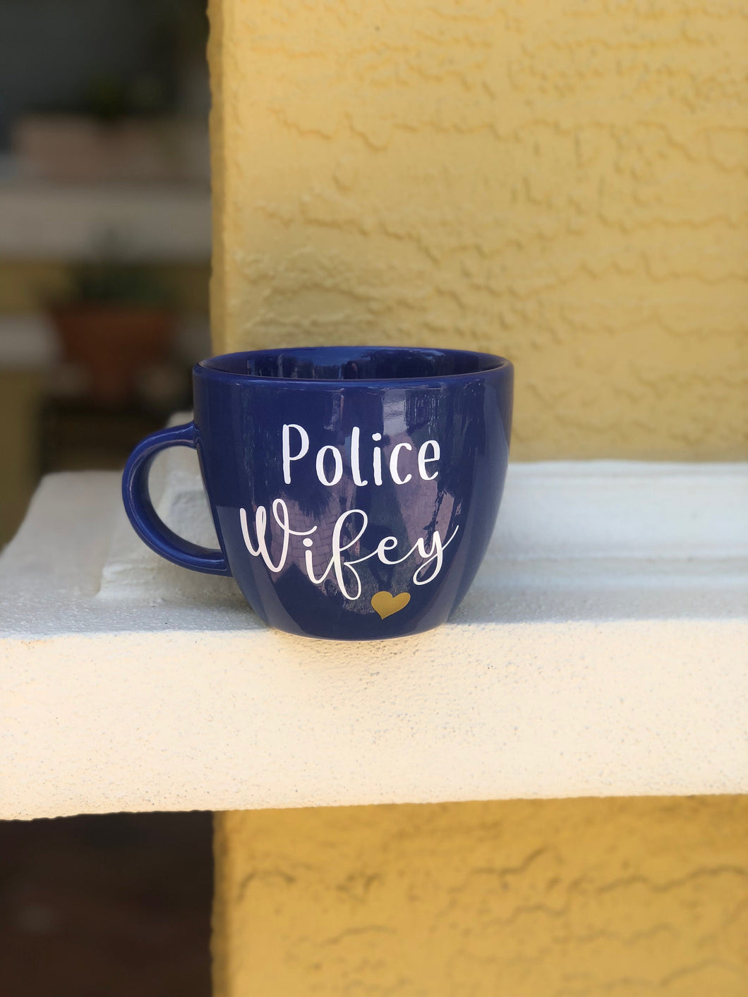 Police Wife Coffee Mug-Anniversary Gift for wifey-mother's day gift-Gift Wrap-Christmas Gift-Police Wife-Police wifey-Engangment Gift