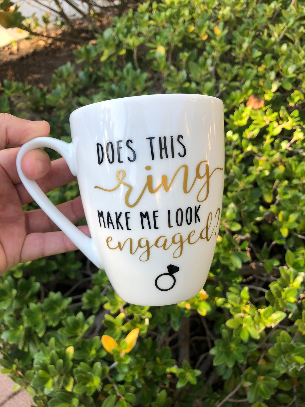 Does This Ring Make Me Look Engaged Coffee Mug