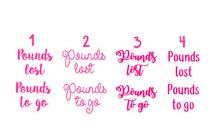 Weight loss jars-pounds lost Decals-Weight loss Tracker-Decals-Pounds to lose-Weight loss jars-Motivation-Weight loss motivation-loose weigh