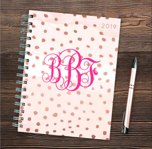 Monogram Decal - Agenda Monogram - Notebook Monogram Sticker - Monogram Decals - Vine Monogram - Planner Monogram - Planner Sticker 3.5 inch