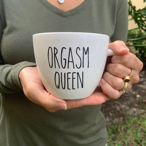 Couple Mug, Orgasm Queen mug, Orgasm Queen, Funny Valentines day mug, Funny Gift, Valentines day gift funny, Unique valentines, Unique mug