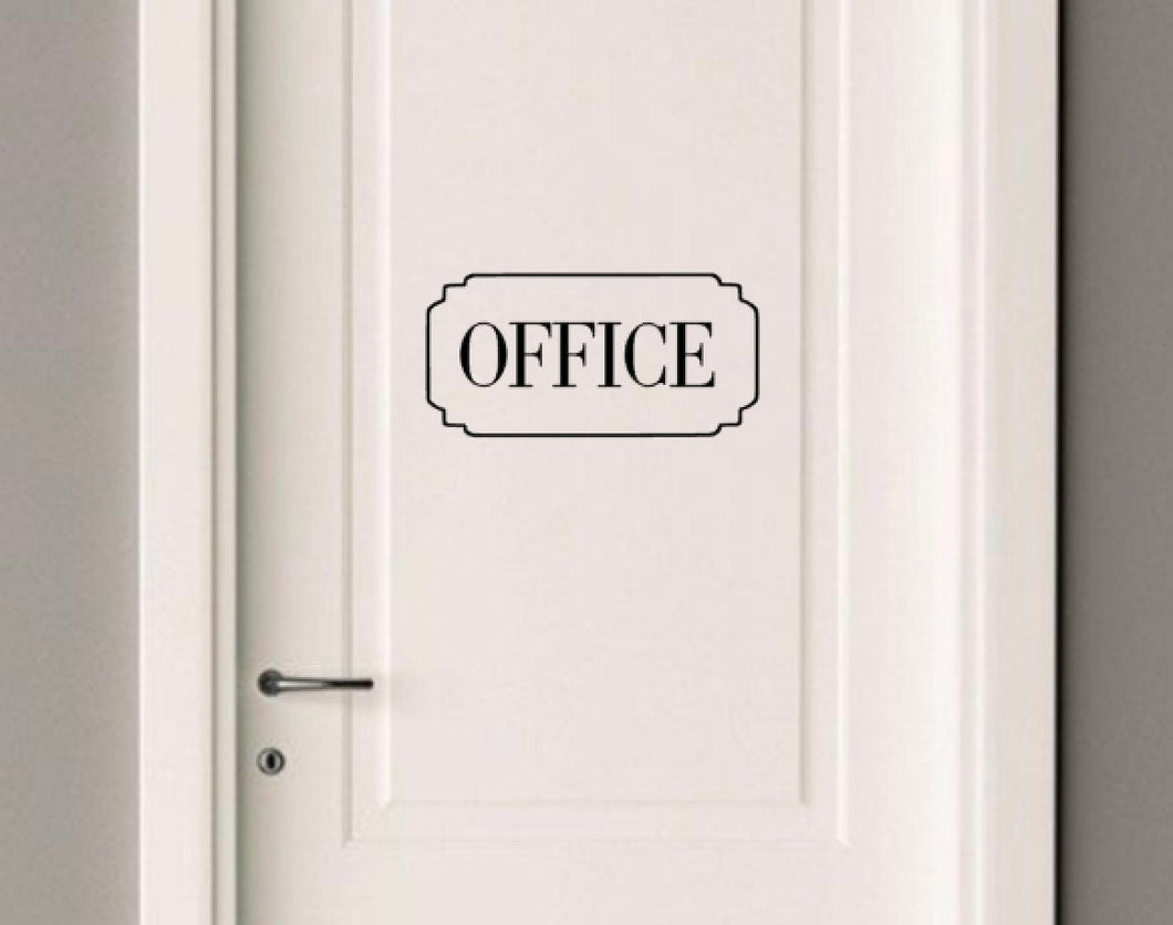 home office decal, office door decal, office decal, home office sticker, office door sticker, home office, work at home decal, work at home