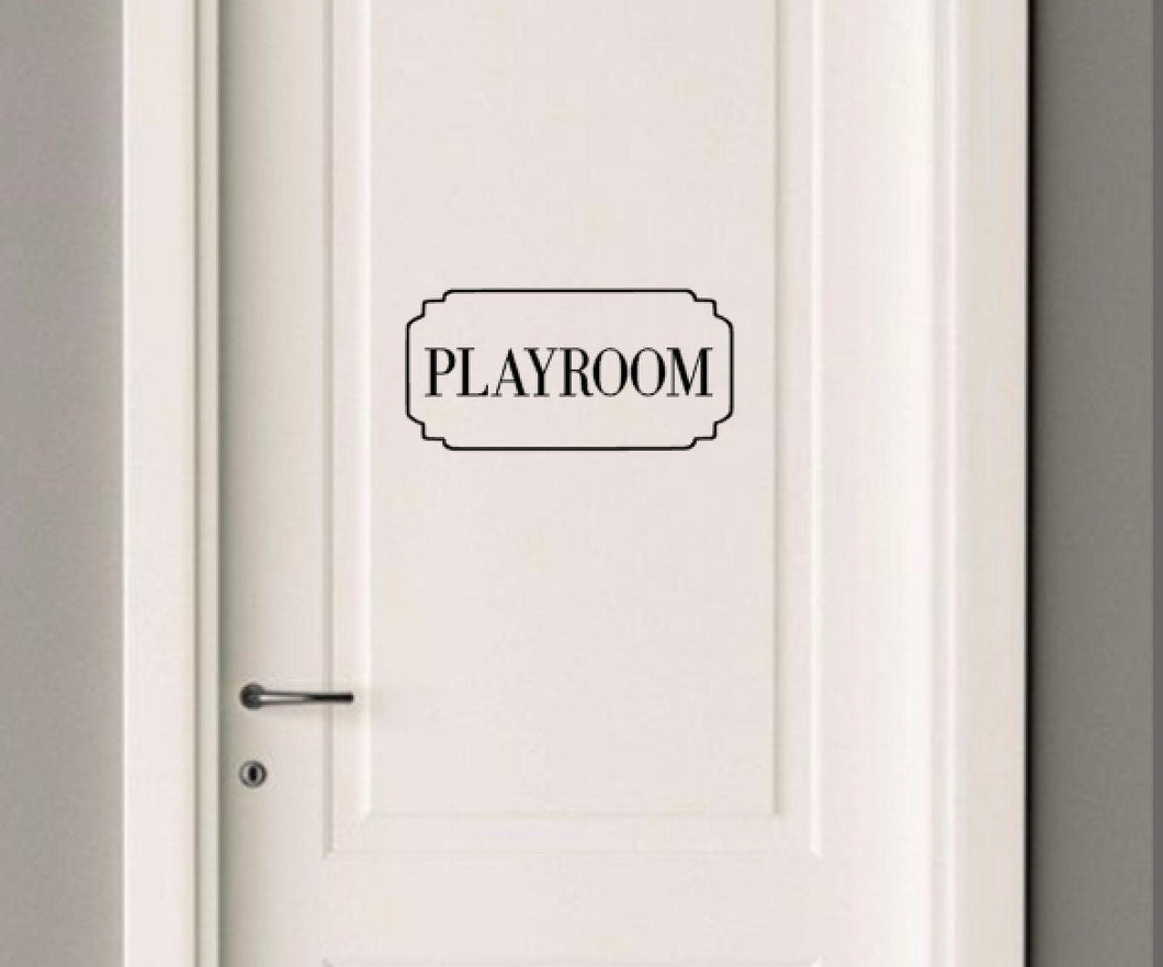 Playroom door decal, custom playroom door, Kids decal, home decor, sticker, decal, wall, kitchen, toyroom, door, door decal , pantry decal