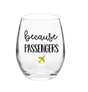 Flight Attendant wine glass