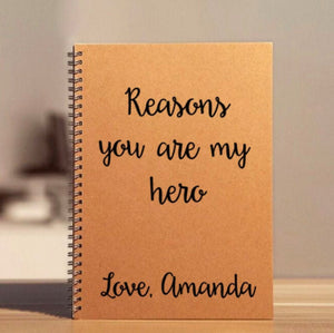 Letters To My Dad, Custom Journal, Custom Notebook, Personalized Journal, Personalized Notebook, Custom Fathers Day Gift From Son Daughter