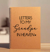 Load image into Gallery viewer, Grandpa Memorial Journal | Letters to Grandpa in Heaven Sympathy Journal | Loss of Grandpa Gift | Grandpa Memorial Gift | Custom Grandfather
