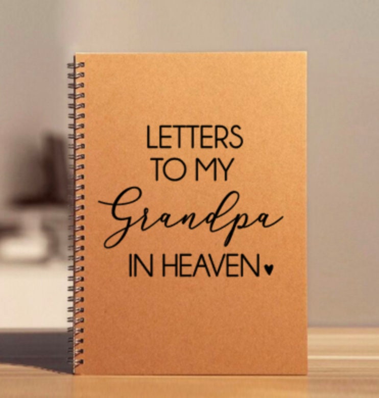 Grandpa Memorial Journal | Letters to Grandpa in Heaven Sympathy Journal | Loss of Grandpa Gift | Grandpa Memorial Gift | Custom Grandfather