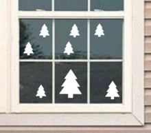 Load image into Gallery viewer, Christmas tree decal, christmas window decals, holiday window decor, holiday window decal, christmas window decor, window decal, holiday