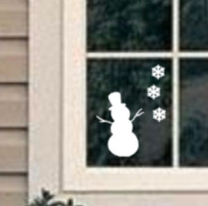 Christmas window decal, snowmen window decal, holiday window, holiday window decals, snowman decals, holiday windows, christmasas decor