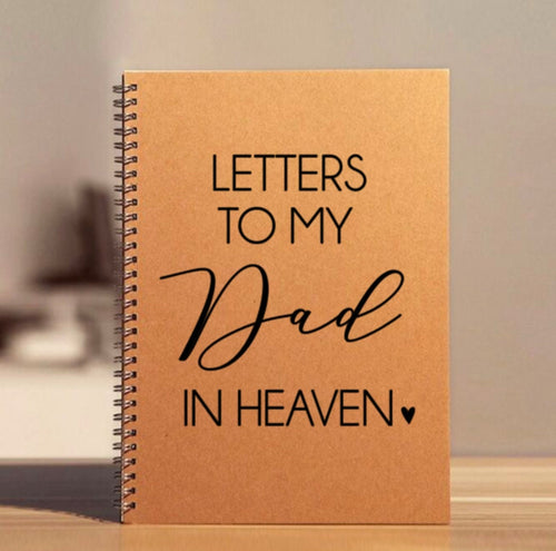 Dad Memorial Journal | Letters to Dad in Heaven Sympathy Journal | Loss of Father Gift | Father Memorial Gift | Custom Father Sympathy Gift