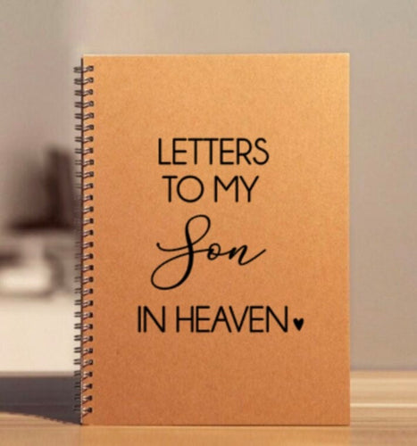 Son Memorial Journal | Letters to Son in Heaven Sympathy Journal | Loss of Son Gift | Son Memorial Gift | Custom Son Sympathy Gift