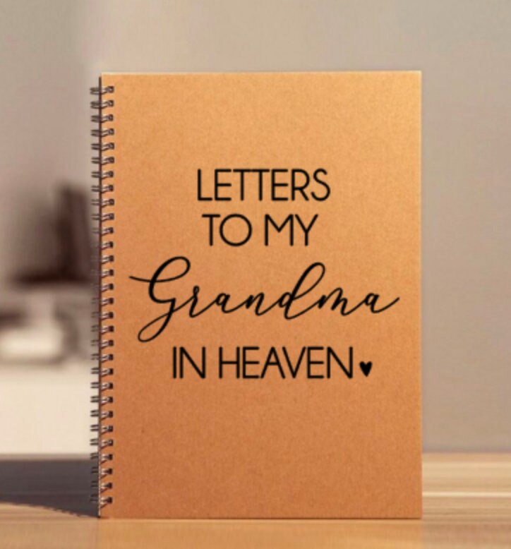 Grandma Memorial Journal | Letters to Grandma in Heaven Sympathy Journal | Loss of Grandma Gift | Grandma Memorial Gift | Custom Grandmother