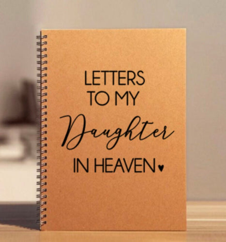 Daughter Memorial Journal | Letters to Daughter in Heaven Sympathy Journal | Loss of Daughter Gift | Daughter Memorial Gift |