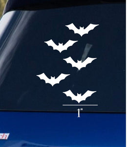 1" Bat Vinyl Decal Stickers
