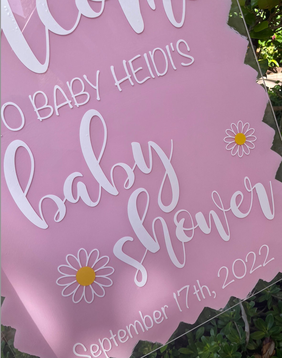 Baby Shower welcome sign,acrylic sign, clear acrylic sign, baby shower  signage, Back Painted Acrylic,Baby Shower sign,Custom baby shower – Avrit  Oliver Designs LLC