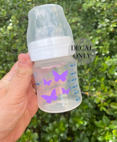 Daycare name labels, baby bottle decals, butterfly baby decals. butterfly baby bottle.butterfly decals, baby bottle decal for girl, baby