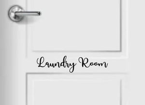 Laundry Room Decal for Door Laundry Vinyl Wall Decal Home Decor Vinyl Decal for Laundry Room Door or Wall Business Door Decal, Laundry room
