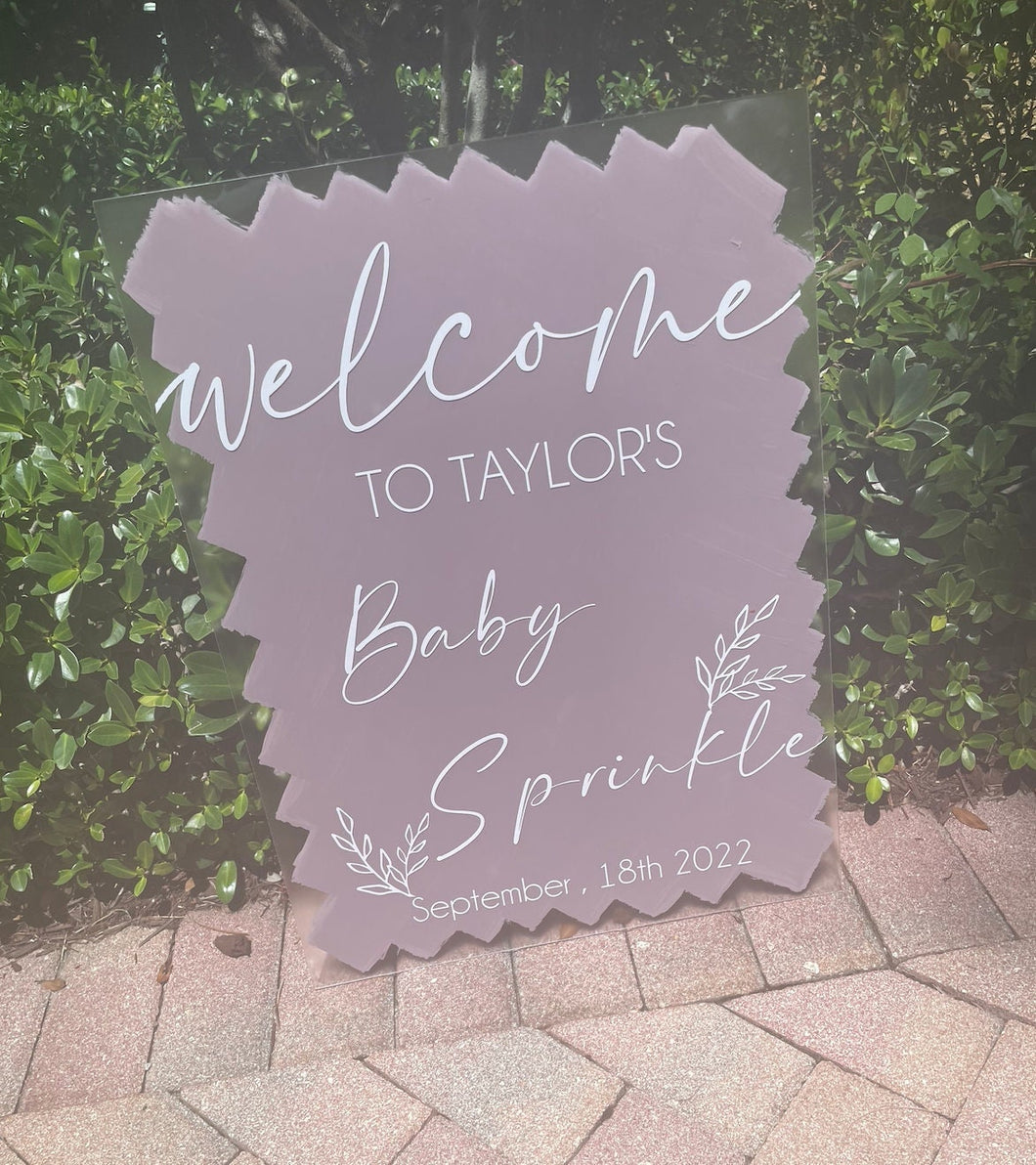 Baby Sprinkle sign