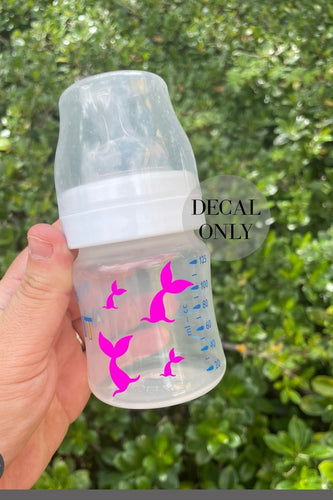 Daycare name labels, baby bottle decals, nautical baby decals. nautical tail baby bottle. tail decals, baby bottle decal for girl, baby bott
