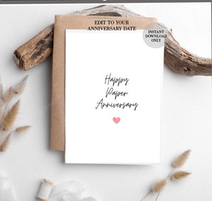 Printable Anniversary card, Best decision you ever made card, Funny anniversary card, Funny Anniversary Cards, Paper anniversary card, 1st