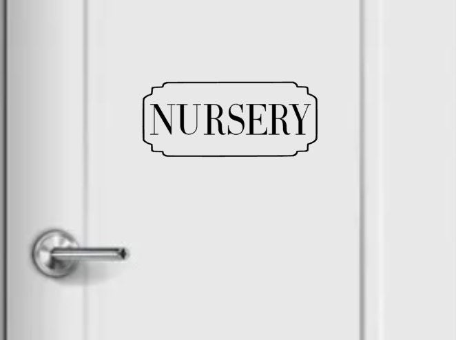 nursery door decal, door decal for home door, door home decal, nursery decal, nursery door decal, shhhh baby sleeping, baby sleeping decal