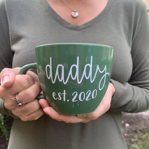 Daddy est.2020 Coffee mug